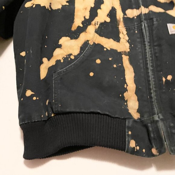 Carhartt Bomber Jacket Mens 3XL Distressed Tie Dye Style - Picture 5 of 16